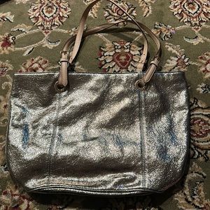 Gold Michael Kors tote